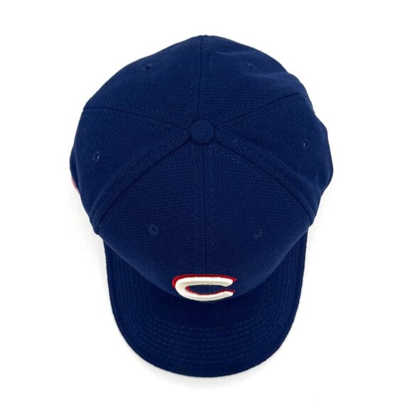 Chicago Cubs New Era 39THIRTY MLB Authentic Stretch Fit Cap M/L Navy - Picture 2 of 6